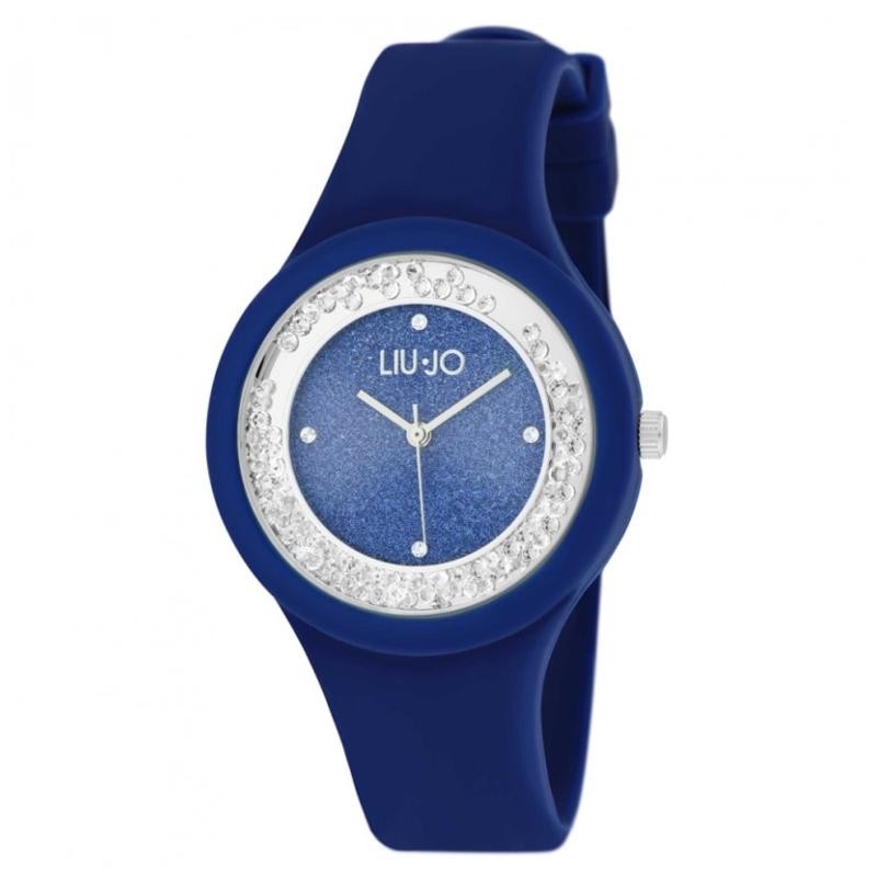 Orologio da donna Liu Jo Dancing Sport Glitter TLJ1951 in gomma/silicone blu